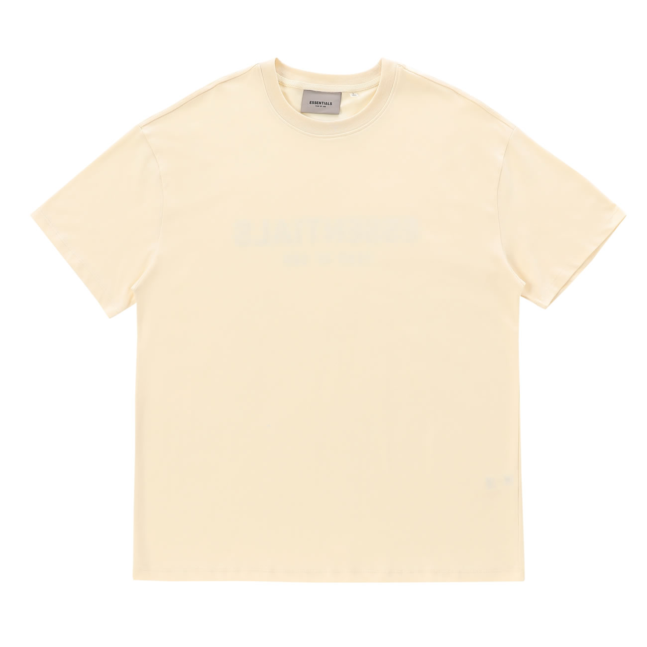 Fear Of God Essentials T Shirt Cream Buttercream Ss21 (9) - newkick.cc